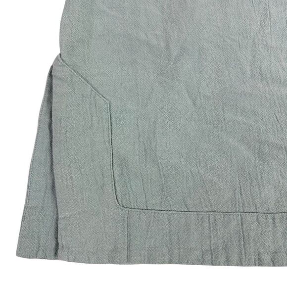 Soft Surroundings Cotton Tunic Blouse Womens Size Medium Pale Aqua - Picture 5 of 7